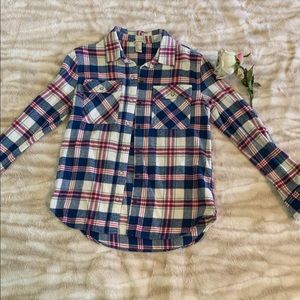 EUC Forever 21 Flannel Button Down Top